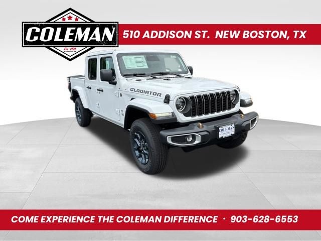 2026 Jeep Gladiator GLADIATOR 85TH ANNIVERSARY EDITION 4X4 in Bright White Clear-Coat Exterior Paint — front three-quarter view