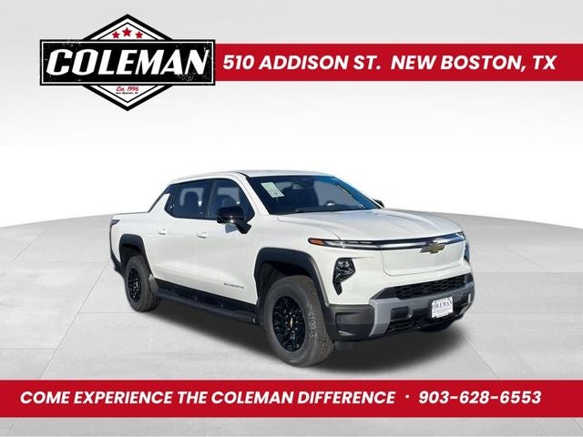 2025 Chevrolet Silverado Ev 3LT in Summit White — front three-quarter view