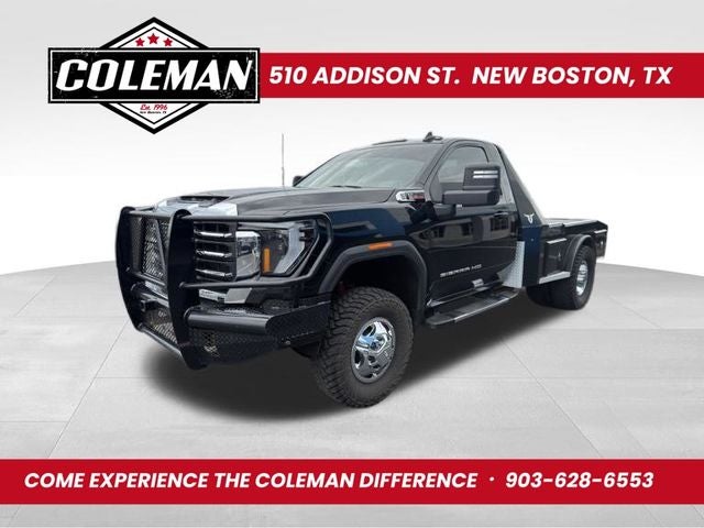 2024 GMC Sierra 3500HD Chassis SLE in Onyx Black — front three-quarter view