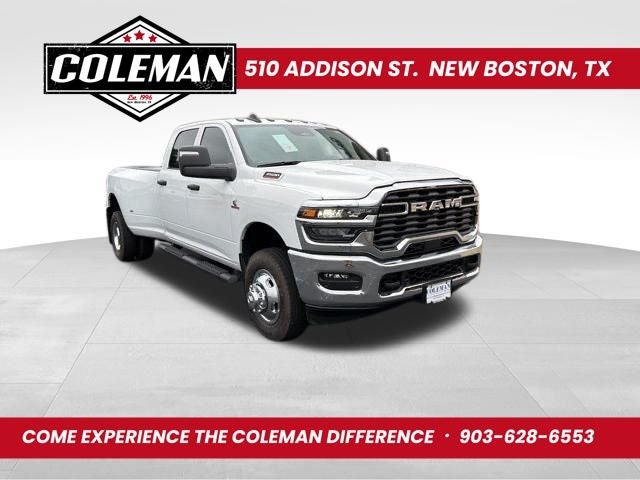 2026 RAM Ram 3500 RAM 3500 TRADESMAN CREW CAB 4X4 8' BOX in Bright White Clear-Coat Exterior Paint — front three-quarter view