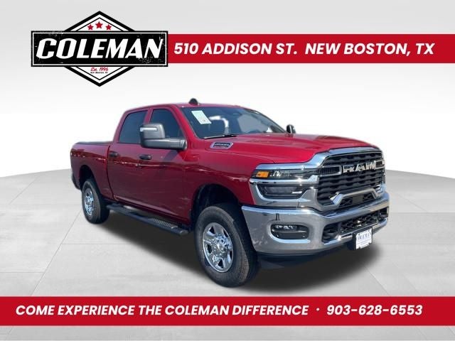 2026 RAM Ram 2500 RAM 2500 TRADESMAN CREW CAB 4X4 6'4' BOX in Molten Red Pearl-Coat Exterior Paint — front three-quarter view